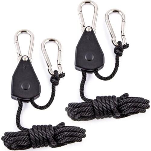 Heavy-Duty Adjustable Growth Light Ratchet Rope Hanger, Plant Lighting Lanyard Used For Gardening Of Gg Lamps