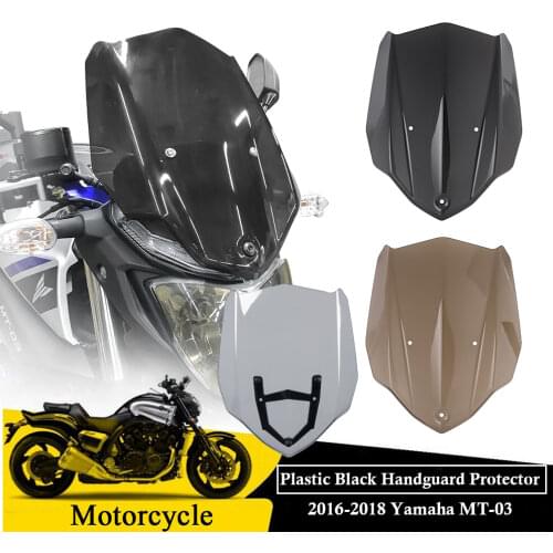 Windshield For Yamaha MT03 FZ03 Windscreen MT FZ 03 MT-03 FZ-03 Flyscreen Fly Screen Wind Deflector 2018 2017 2016 Motor Parts
