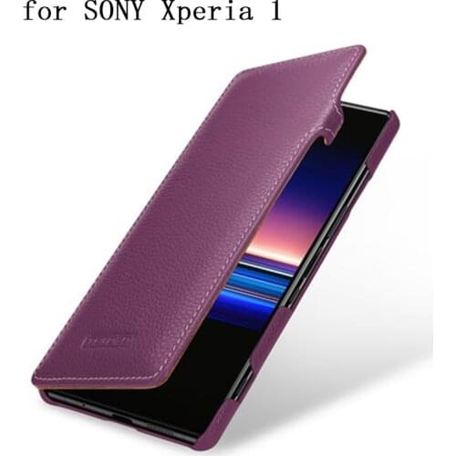 Cow Genuine Leather Protection Case Skin for SONY Xperia1 Case Cover Fashion Business Protective Shell for Xperia 1 Funda capa