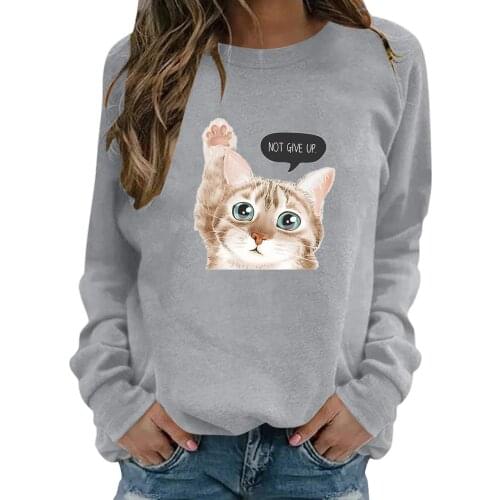 Womens Fashionable Long Sleeve Casual Sweatshirt Clothing Moletom Feminino Толстовка Женская Топики Для Девочек Sweatshirts