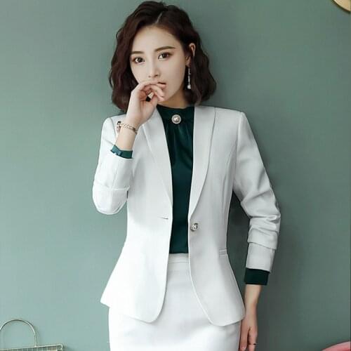 Womens clothes autumn and winter new fashion temperament high-end professional wear ladies skirt suit overalls two-piece