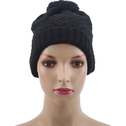Ladies Autumn Winter Hats for Cycling Riding Korean Wool Cap Plus Thick Ear Hat Sleeve Head Cap Outdoor Warm Knit Caps