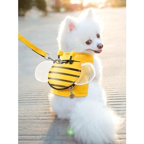 Bee Vest Dog Leash Dog Chain Walking Dog Walking Cat Rope