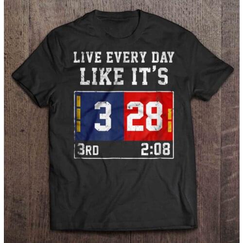 Live Every Day Like ItS 283 3Rd 2:08 New Harajuku England MenS Tshirt Patriots And Atlanta Print Falcons Version Tshirts