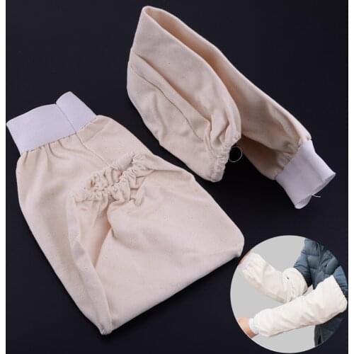 1 Pair 39cm Welding Arm Sleeves Flame Resistant Cotton Fabric Canvas Protection Protector 39x17cm