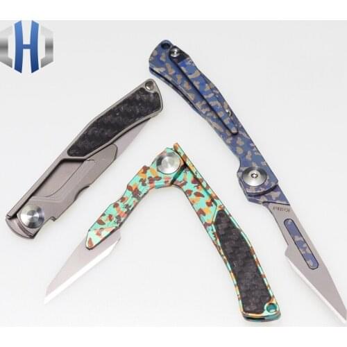 2019 New Titanium Folding Scalpel Pocket Knife Multicolor Outdoor Portable EDC Folding Knife Scalpel