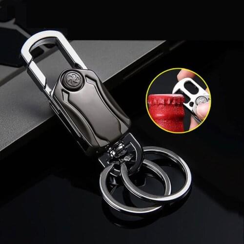 2021 New Fashion Trendy Bottle Opener Car Keychain Finger Tip Top Toy Key Ring Alloy Car Key Chain Car-styling Men Gifts Keyring