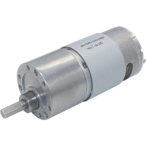37mm Diameter Helical Pinion Gearbox Silent Metal Geared Motor High Torque DC12V 24V Micro Gear Motor