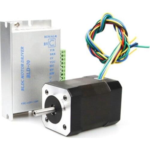 DC brushless motor low noise 24V/12V package driver JK42BLS02