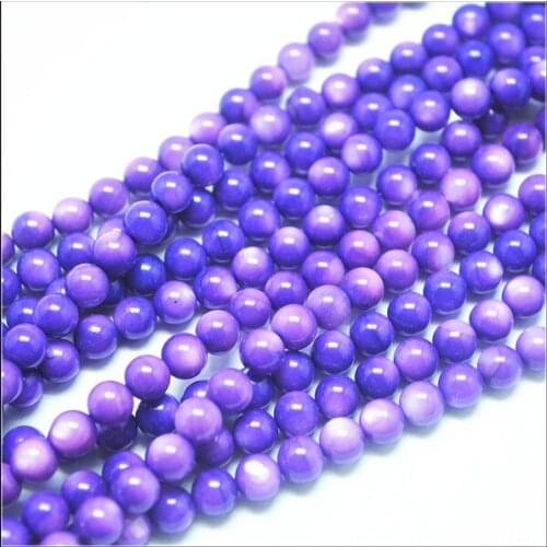 66pcs nature shell beads mother of pearl round ball beads accessories nature beads for charms bracelets making size 6mm