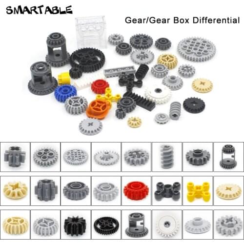 Smartable Technic Gear Parts Building Block Toys Set MOC Model For Kids Compatible All Brands 32498/62821/76244/87407/94925