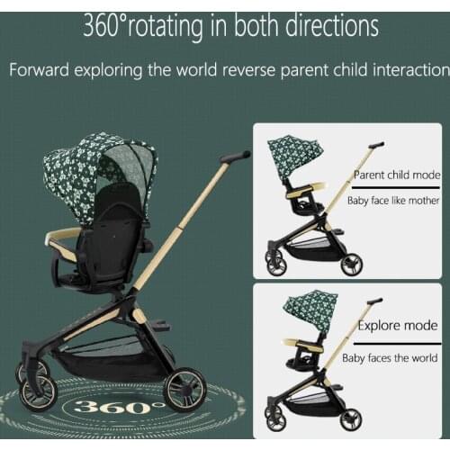 Baby Stroller Can Sit And Lie Down Baby Walk Artifact Lightweight Folding Push Pull Childrens High View Stroller Shock Absorber