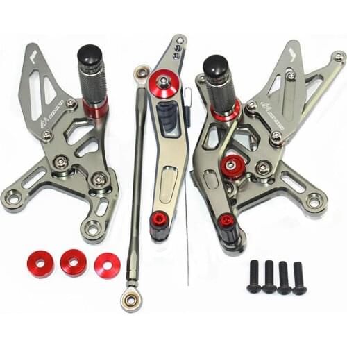 Footrests For YZF R1 2009 2010 2011 2012 2013 2014 CNC Adjustable Foot Pegs Rider Rearset Footrest Foot Rest