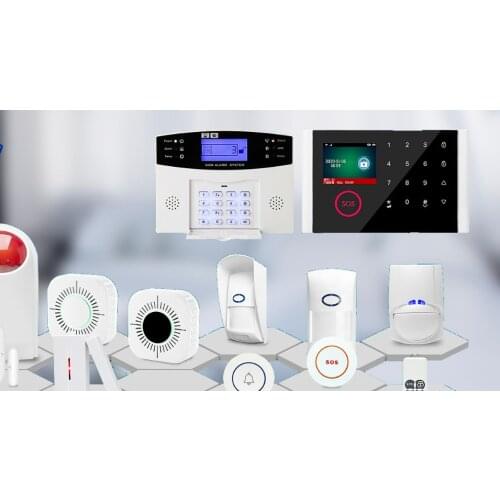 HiYi Best Selling HY118 Tuya Smart Alarm Alexa WiFi+GSM+GPRS Smart Home Device APP Push Home Security Alarm System