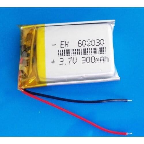 3.7V 300mAh Lithium Polymer Li-poly Rechargeable battery for MP3 MP4 GPS Bluetooth Headset Camera