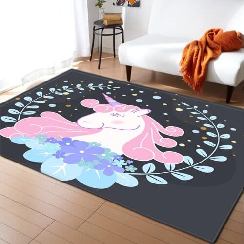 Cartoon Unicorn Series Carpet Bedroom Anti-slip Carpet\Floor Mats Home Furnishing Carpets And Carpets For Family Living Room