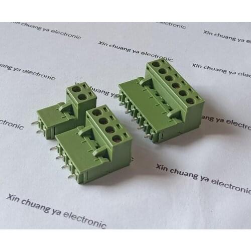 KF2EDGK 5.08mm 2P 3P 4P 5P 6P 7P 8P 9P 10P 12P connectors set: socket + plug staight needle binding post plug-in terminal Blocks