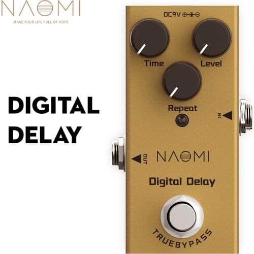 NAOMI Guitar Effect Pedal Digital Delay Mini Effect Processor Fully Analog Circuit Universal For Guitar and Bass