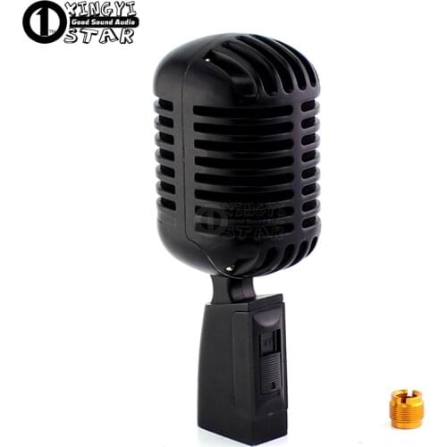 Professional Classic Vintage Microphone Recording Studio Dynamic Microphones For PC KTV Launchpad Megaphone Gaming Karaoke Mic