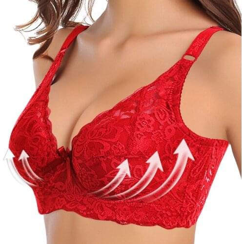 Plus Size Bra Ultrathin Lace Bralette For Woman Push Up Brassiere Adjustable Full Cup Bras Underwear Girls 2021 Hot Sale