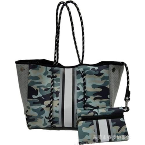 Luxury Diving Fabric Neoprene Breathable Shoulder Handbag 2021 New Fashion Casual Tote Bag Top Quality Handle Bags Shoulder Bags