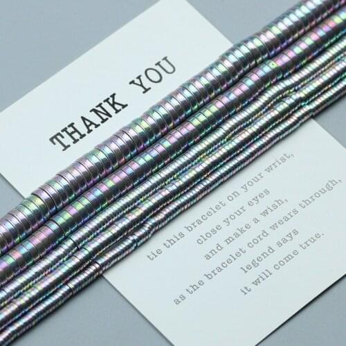 Light Purple Round COIN Hematite Beads Flat round Natural Stone Loose beads for Jewelry Bracelet Making DIY 3 4 6 8mm 15'' inch