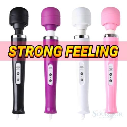 SWT USB Charge Big AV Stick Huge Magic Wand Vibrator for women Female G Spot Massager Clitori Stimulator Adult Sex Toy for Woman