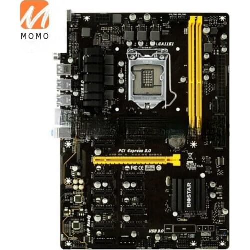 TB250-BTC PRO 12PCIE+12Pcs Riser Card Can 12 Video Card Mining Motherboard For BTC ETH ZEC ETC XMR Mining TB250 DDR4 32G