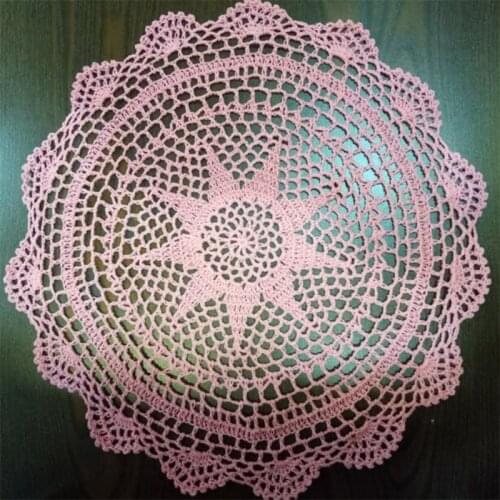 Vintage lace cotton place table mat cloth tea pad cup mug coffee crochet doily dining coaster fabric placemat Birthday kitchen