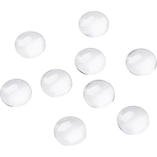 100pcs 22mm Glass Cabochon Transparent Dome Flatback Half Round Clear Cabochons for Jewelry Making DIY Findings Pendant Cameo
