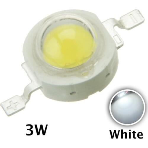 100pcs 3W LED Light Source, Red Green Blue Yellow Cold White Natural White Warm White RGB Colorful LED Bulb Chip