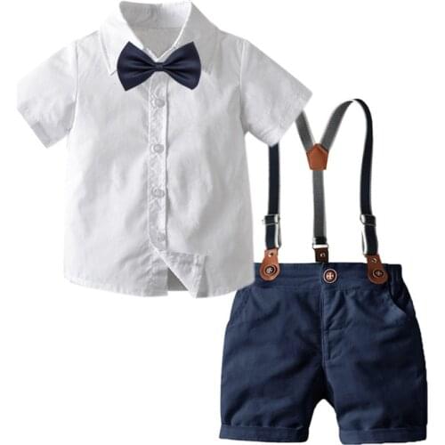 2020 Kids Boy Outfits Clothes Set Baby Boy Newborn Clothes Set Birthday Infant Boy Outfit Baptism Party Baby Boy Clothes