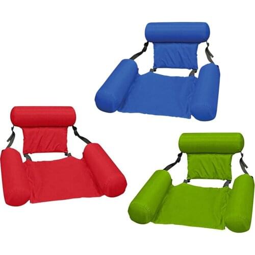 3Set Inflatable Floating Water Hammock Float Pool Lounge Inflatable Raft Summer Water Floating Lounge Chair for Pool Lake Adults