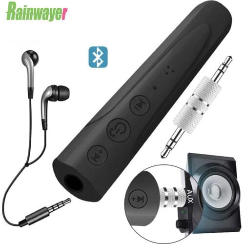 Rainwayer Bluetooth-compatible 5.0 Receiver 3.5mm Jack Aux Audio Receiver Adapter For Phone Headphone Wireless Music Car Adapter