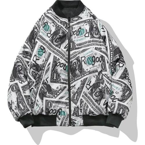 Bormandick winter mens jackets and coats Winter Fashion Warm mens Jacket Hip Hop Style Thick print Jackets Coats KXP18-CH02 70