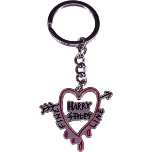 Harry Styles Fine Line Heart Shape Keychain keyring