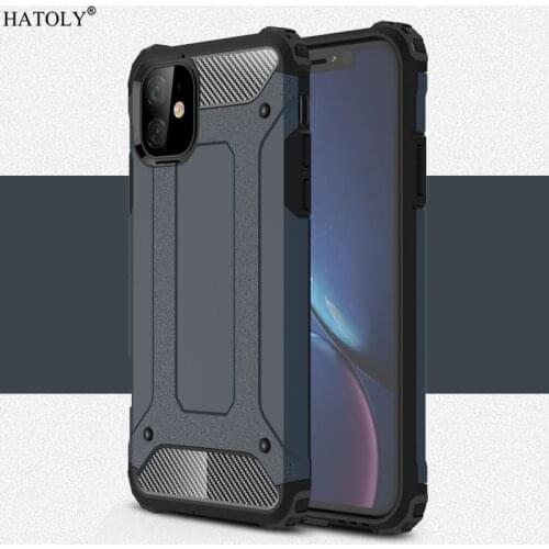 For Cover Apple iPhone 11 Case Anti-knock Rugged Hard Armor Cover For iPhone 11 Silicone Phone Bumper Case For iPhone 11 Case