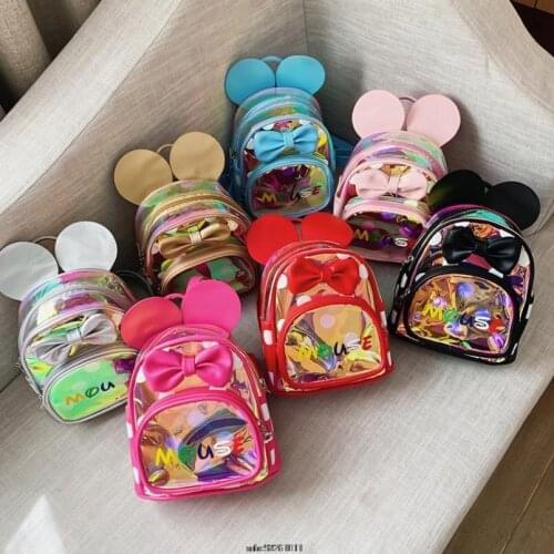 Disney Kids Bag Children Schoolbag Minnie Princess Backpack Cute Mickey Girls School Bags Kids Backpack Shoulder Bag