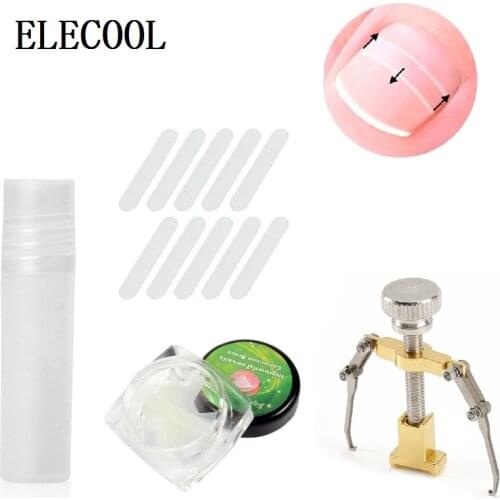 ELECOOL 10/6Pcs Ingrown Toenail Straightening Clip Wire Fixer Toenail Correction Tool Curved Patch Toenail Elastic Patches