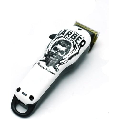 Graffiti Oil Head Retro Rechargeable Electric Hair Clipper Set Strong Power All-metal Body Salon Trimmers Haircut Tools Gift