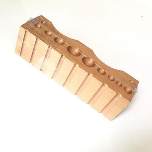High Quality Jewelry Making Tools Dapping Blocks Large Wood Design Block Hardwood Dapping Doming Swage Block