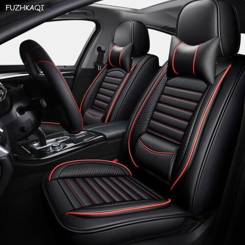 FUZHKAQI leather car seat covers For honda freed stream accord 2018 crv civic jezz 2011 city 2010 fit hrv xrv car seats styling