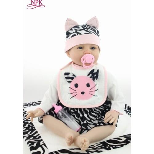 55cn Reborn Baby girl Doll Soft Silicone Vinyl kids Playmate Gift Toy Handmade Lifelike Toys Doll Babe Reborn babydoll