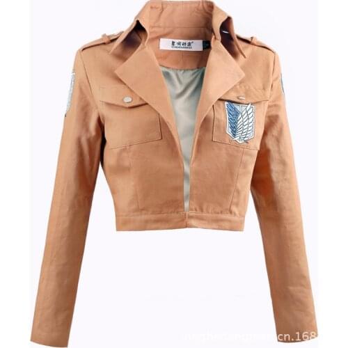 Attack on Titan Jacket Shingeki no Kyojin Legion Coat Cosplay Eren Levi Jacket Plus Size s-3xl Halloween Costume