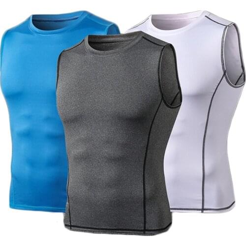 Lovmove Spandex O Neck Mens Singlets Quick Dry Muscle Vest Men Running Shirt Elastic Gym Vest male Tank Top Fitness Sports Top