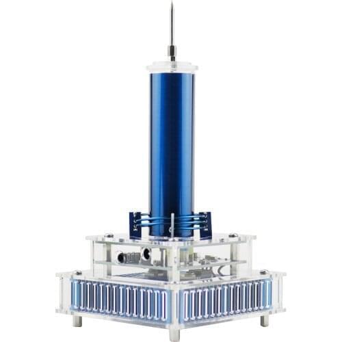 Music Tesla Coil DIY Kit Arc Plasma Loudspeaker Support Ion Windmill Ionic Wreath Scientific Experiments Gift for Adults