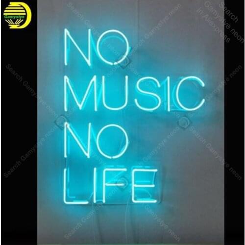 Neon Sign for No Music No Life Shop Display Decoracion Express coffe Beer Neon Light up wall sign Neon Signs for bedRoom Letrero