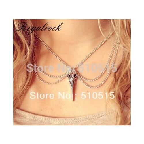 Regalrock Hummingbird Chain Collar Pendant Necklace