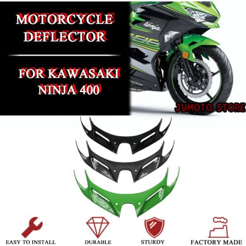 Motorcycle Front Wing FOR Kawasaki Ninja 250/400 NINJA 250 NINJA 400 2018-2019 ABS Carbon Fiber Front Air Fairing Front Wing