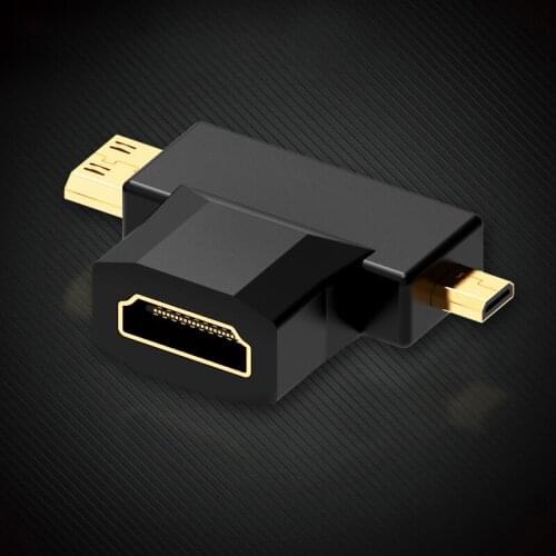 5pcs Micro HDMI mini HDMI Adapter HDMI Male to HDMI Female Converter Type D to A HDMI Adapter 1080P FOR DVD HDTV